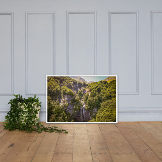 Wasserfall Ceppo Italien - Gerahmtes Poster - Das Lädchen von Fotograf Oberberg