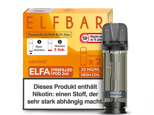 ELFBAR ELFA Orange 20mg Nikotin 2er Pack