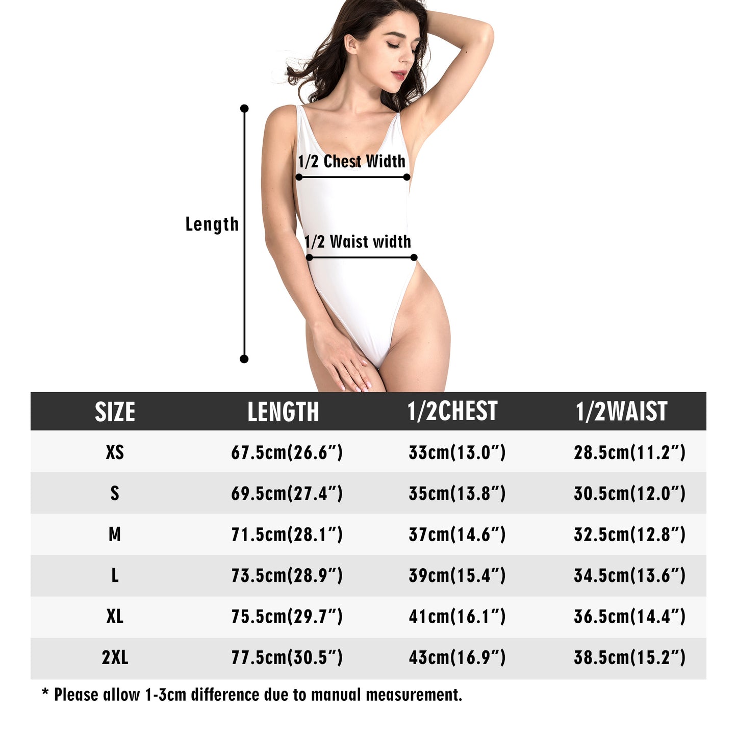 Women’s One Piece High Cut Swimsuit - Badeanzug String - Das Lädchen von Fotograf Oberberg