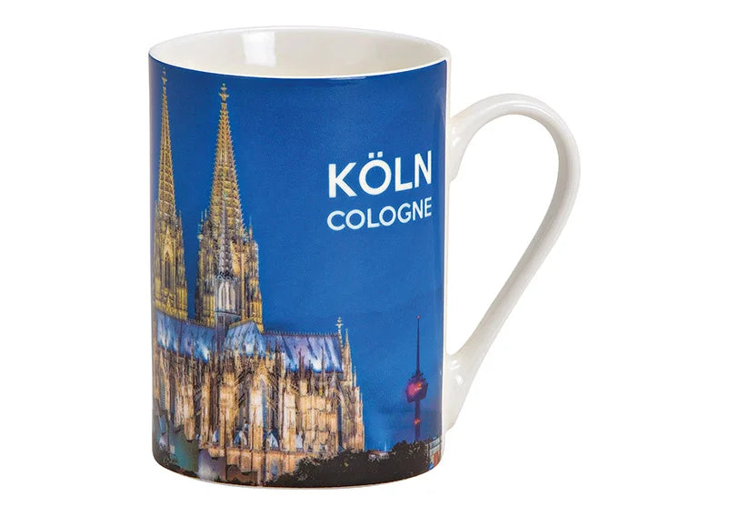 Becher Köln aus Porzellan Bunt (H) 10cm 250ml