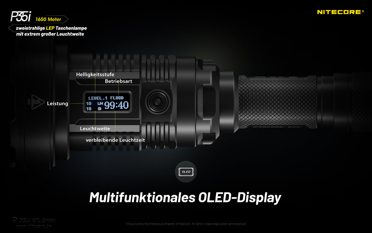 Nitecore P35i LEP-Taschenlampe - Oberbergs Fundgrube