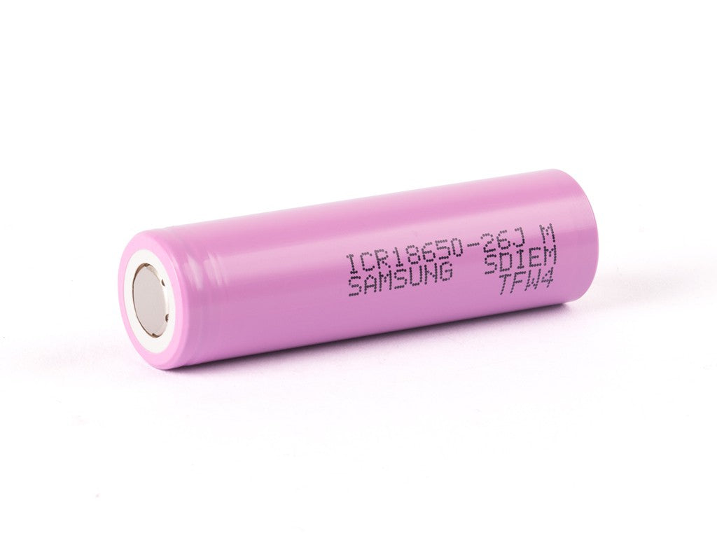 Samsung ICR18650-26J - 2600mAh, 3,6V - 3,7V ungeschützt - Oberbergs Fundgrube