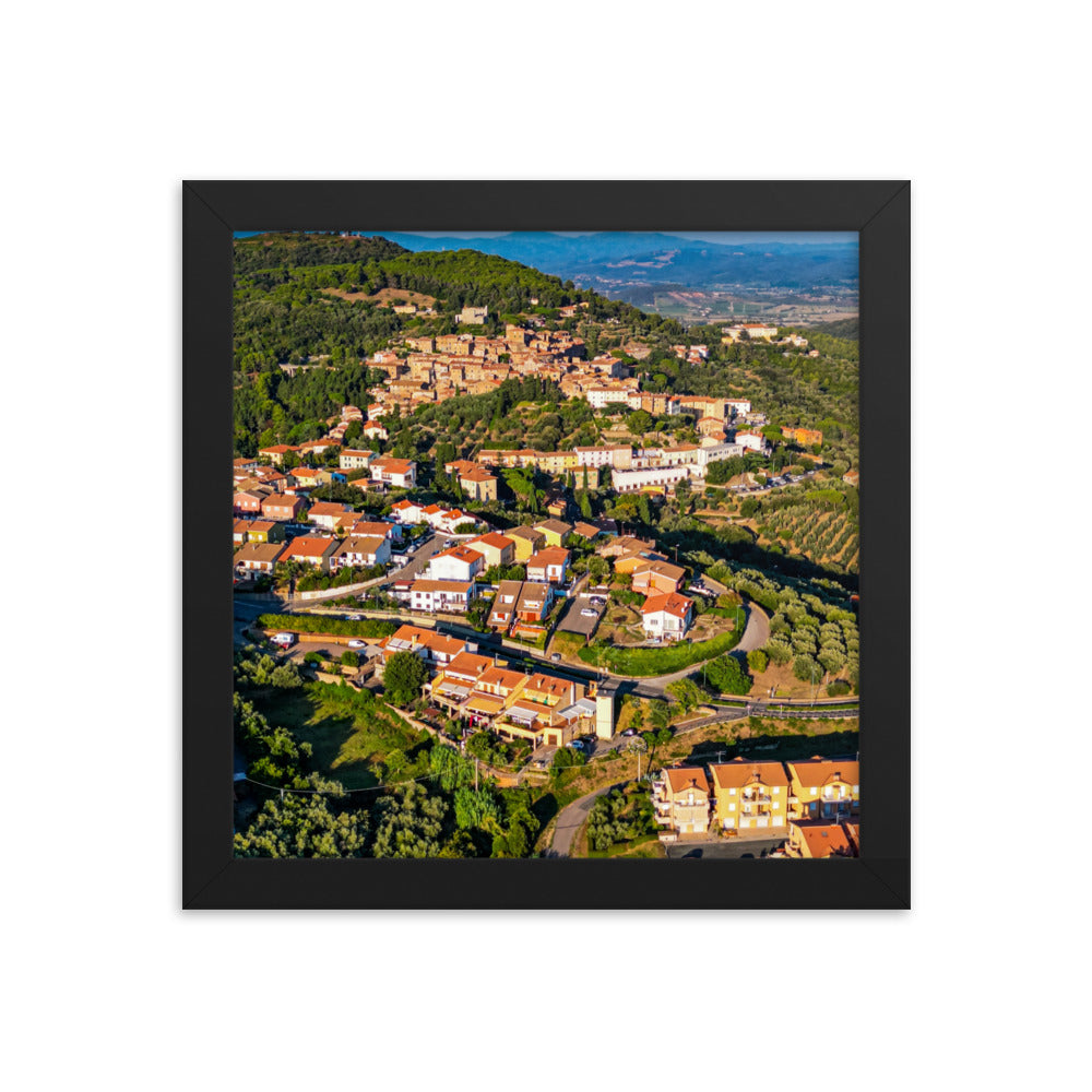 Italiens Toscana aus der Luft - Gerahmtes Poster - Das Lädchen von Fotograf Oberberg