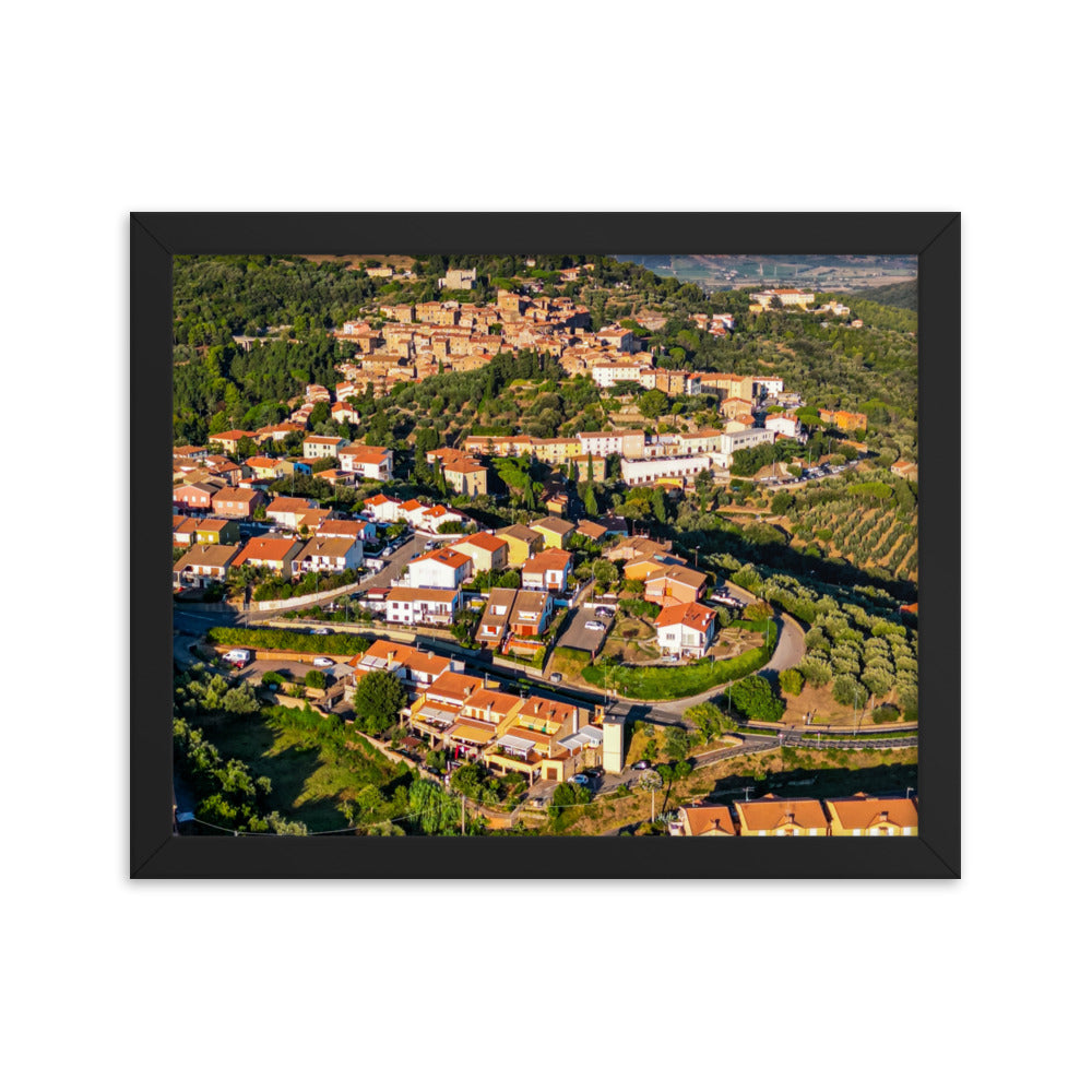 Italiens Toscana aus der Luft - Gerahmtes Poster - Das Lädchen von Fotograf Oberberg