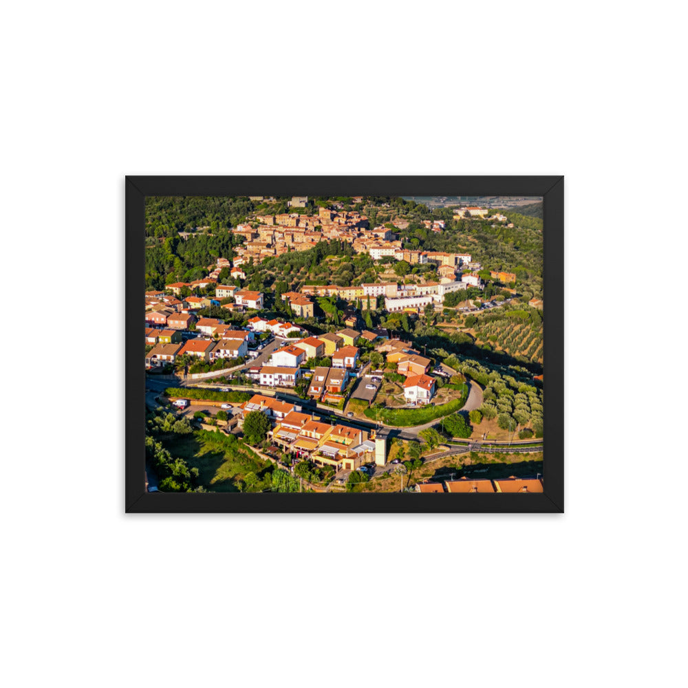 Italiens Toscana aus der Luft - Gerahmtes Poster - Das Lädchen von Fotograf Oberberg