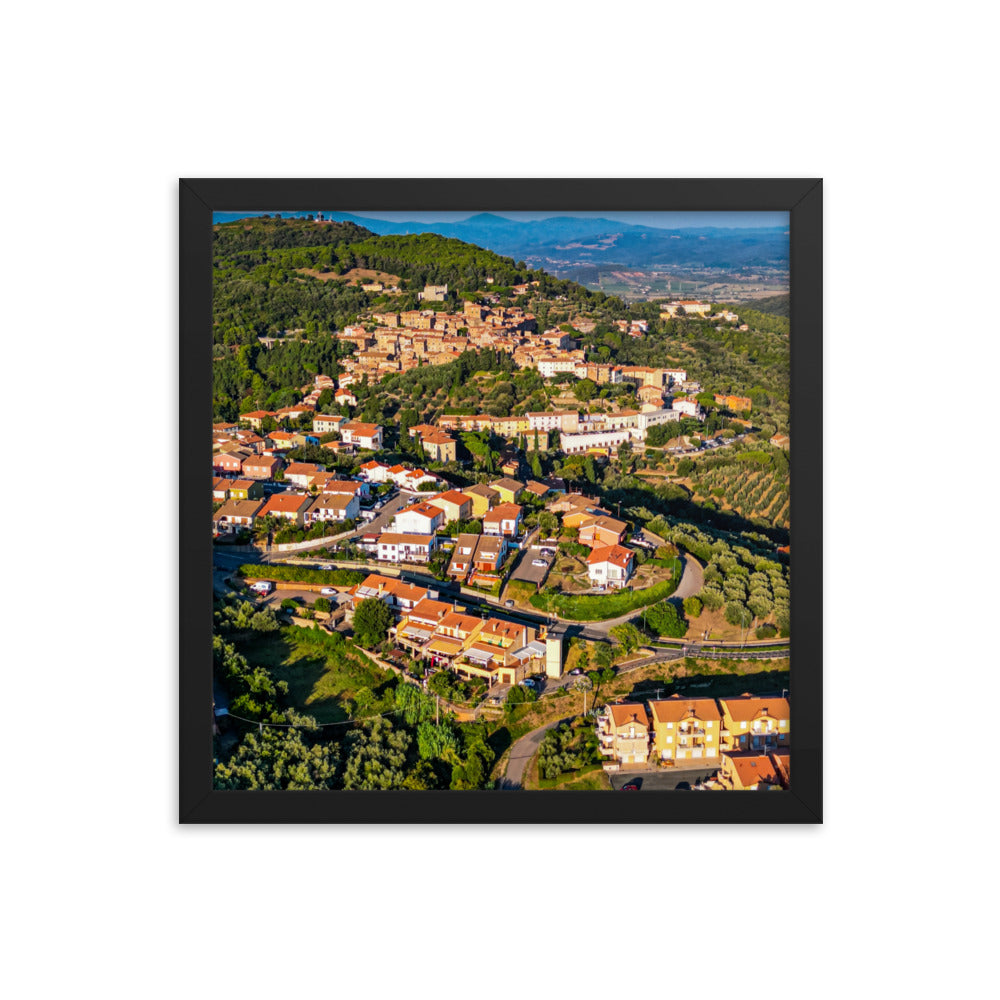 Italiens Toscana aus der Luft - Gerahmtes Poster - Das Lädchen von Fotograf Oberberg