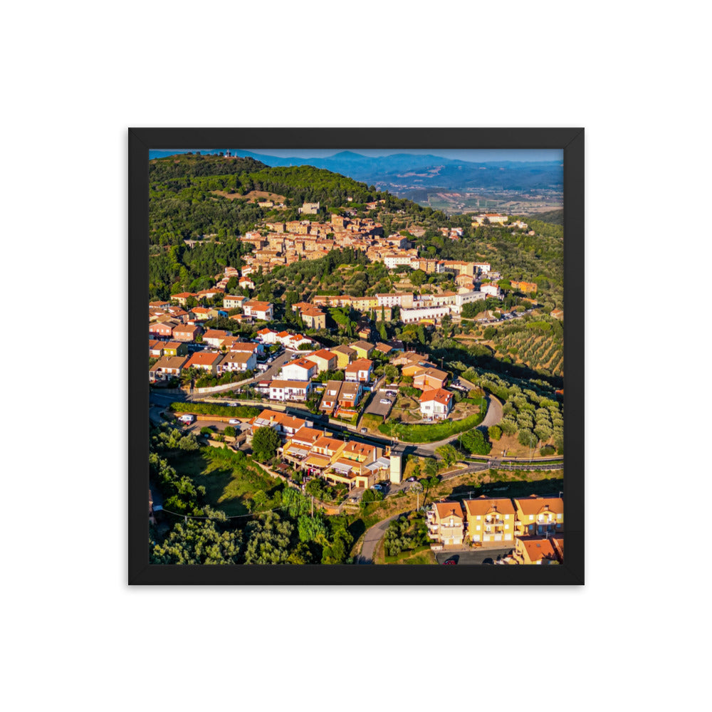 Italiens Toscana aus der Luft - Gerahmtes Poster - Das Lädchen von Fotograf Oberberg