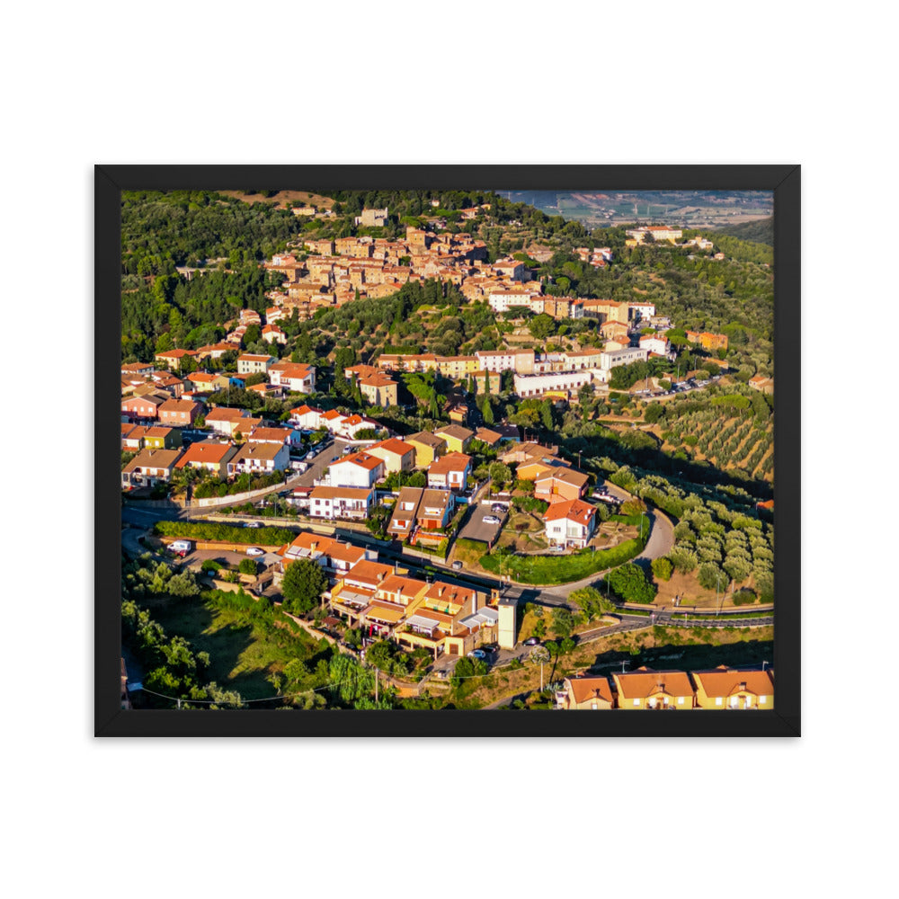 Italiens Toscana aus der Luft - Gerahmtes Poster - Das Lädchen von Fotograf Oberberg