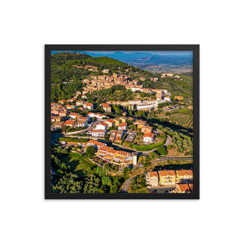 Italiens Toscana aus der Luft - Gerahmtes Poster - Das Lädchen von Fotograf Oberberg