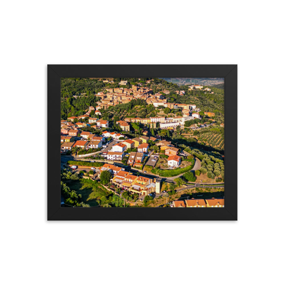 Italiens Toscana aus der Luft - Gerahmtes Poster - Das Lädchen von Fotograf Oberberg