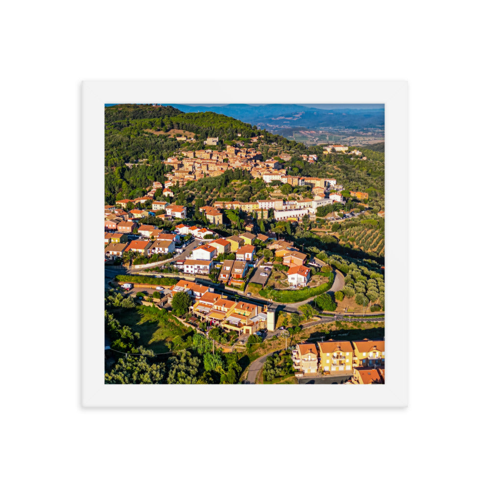 Italiens Toscana aus der Luft - Gerahmtes Poster - Das Lädchen von Fotograf Oberberg