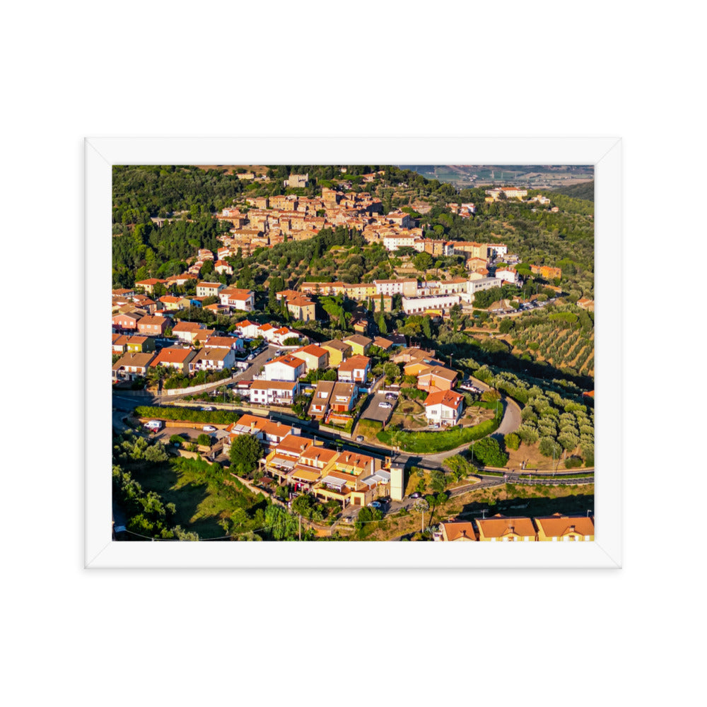 Italiens Toscana aus der Luft - Gerahmtes Poster - Das Lädchen von Fotograf Oberberg