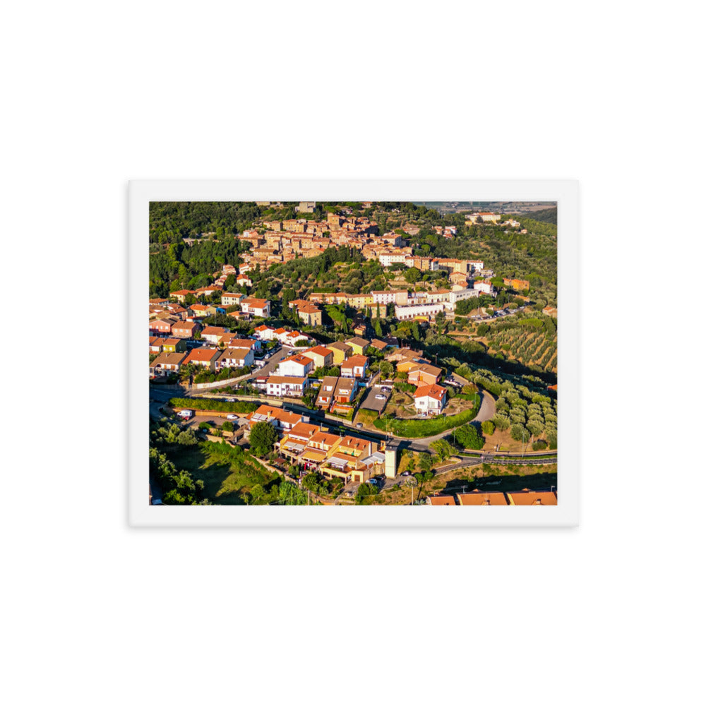 Italiens Toscana aus der Luft - Gerahmtes Poster - Das Lädchen von Fotograf Oberberg