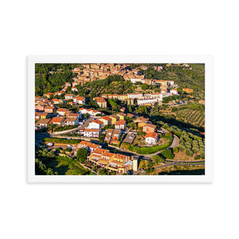 Italiens Toscana aus der Luft - Gerahmtes Poster - Das Lädchen von Fotograf Oberberg