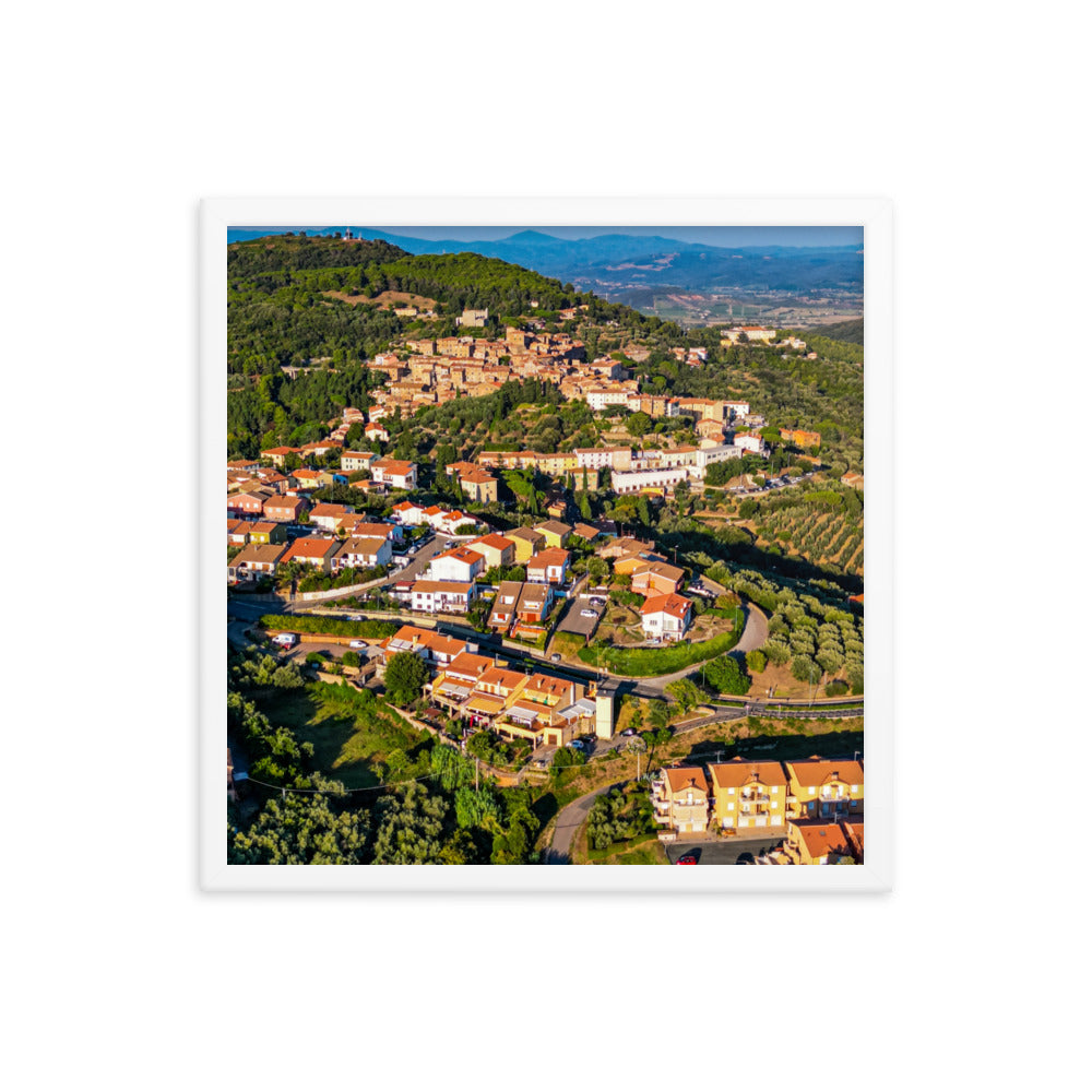 Italiens Toscana aus der Luft - Gerahmtes Poster - Das Lädchen von Fotograf Oberberg