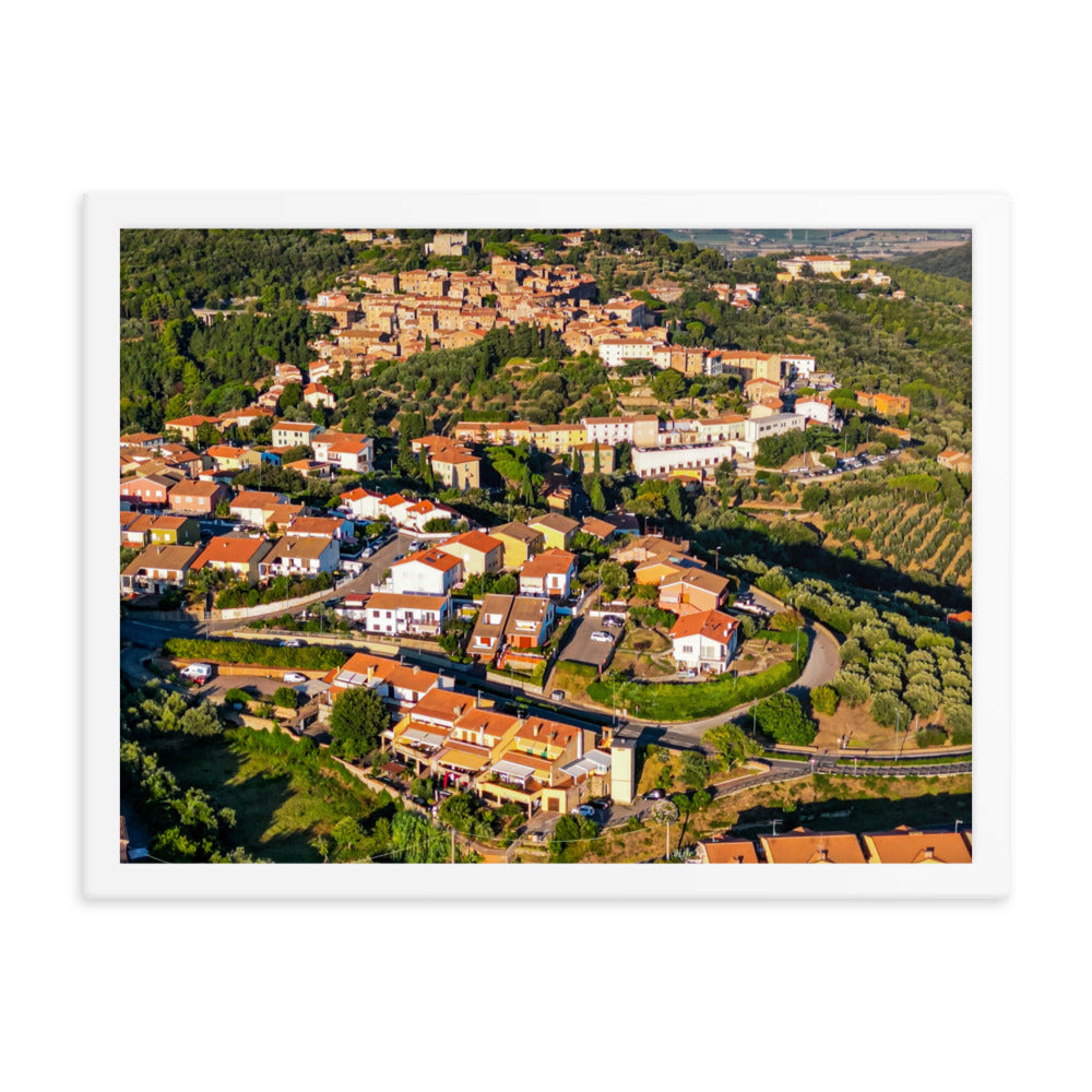 Italiens Toscana aus der Luft - Gerahmtes Poster - Das Lädchen von Fotograf Oberberg