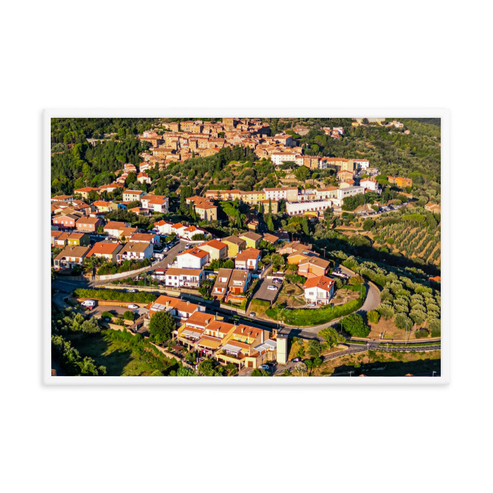 Italiens Toscana aus der Luft - Gerahmtes Poster - Das Lädchen von Fotograf Oberberg