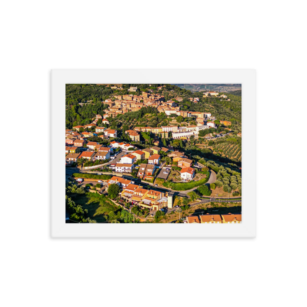 Italiens Toscana aus der Luft - Gerahmtes Poster - Das Lädchen von Fotograf Oberberg