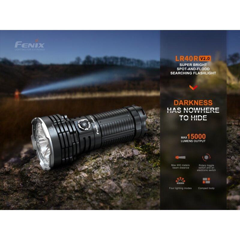 Fenix LR40R V2.0 LED Taschenlampe - Oberbergs Fundgrube