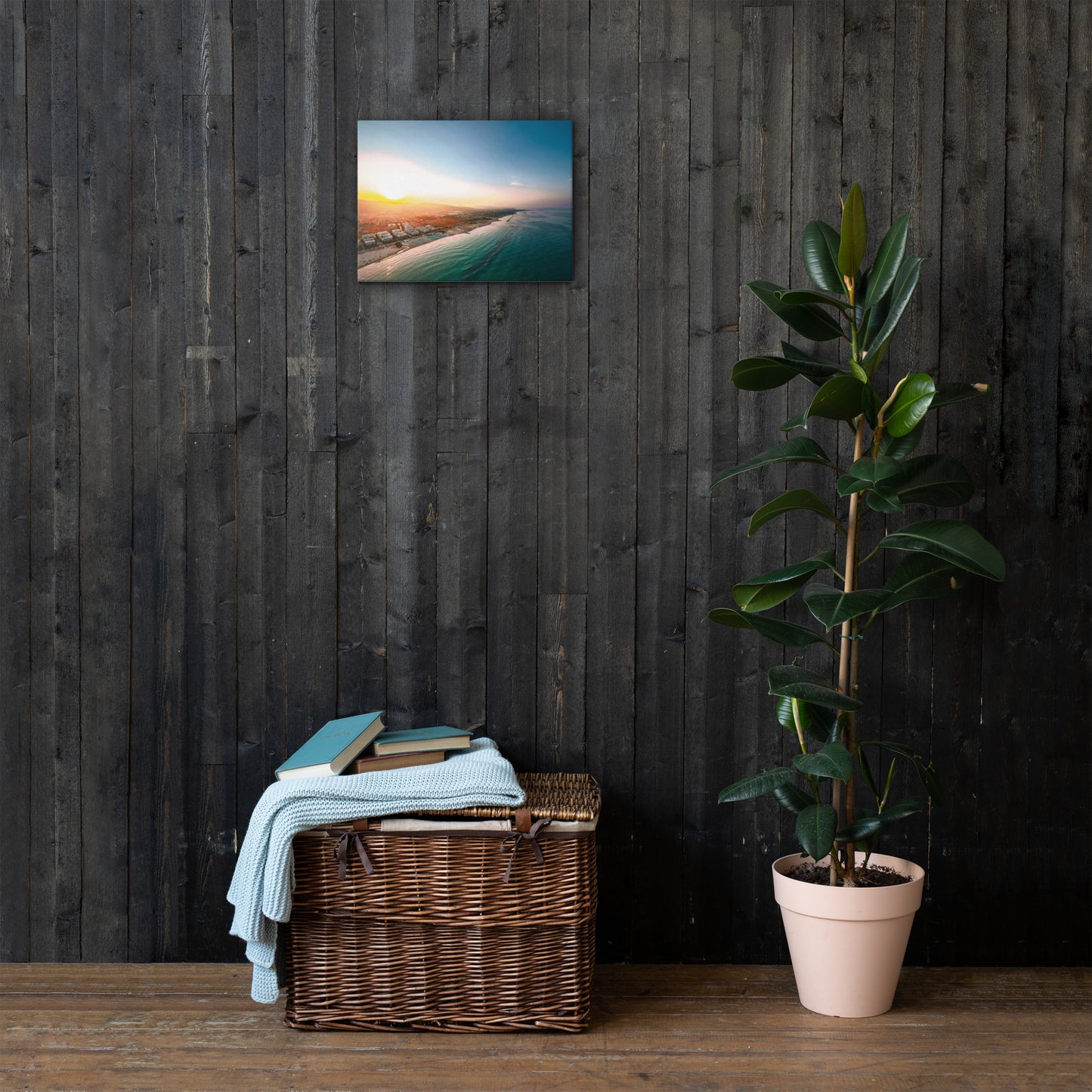 Dünne Leinwand - Sonnenaufgang am Meer - Das Lädchen von Fotograf Oberberg