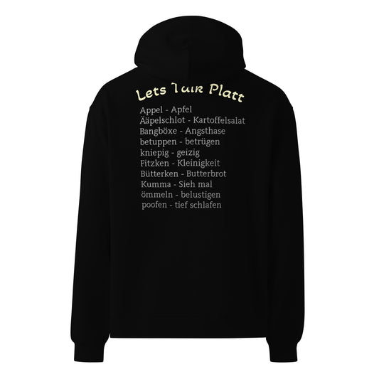 Oversized-Unisex-Hoodie - Let´s Talk Oberberg Platt