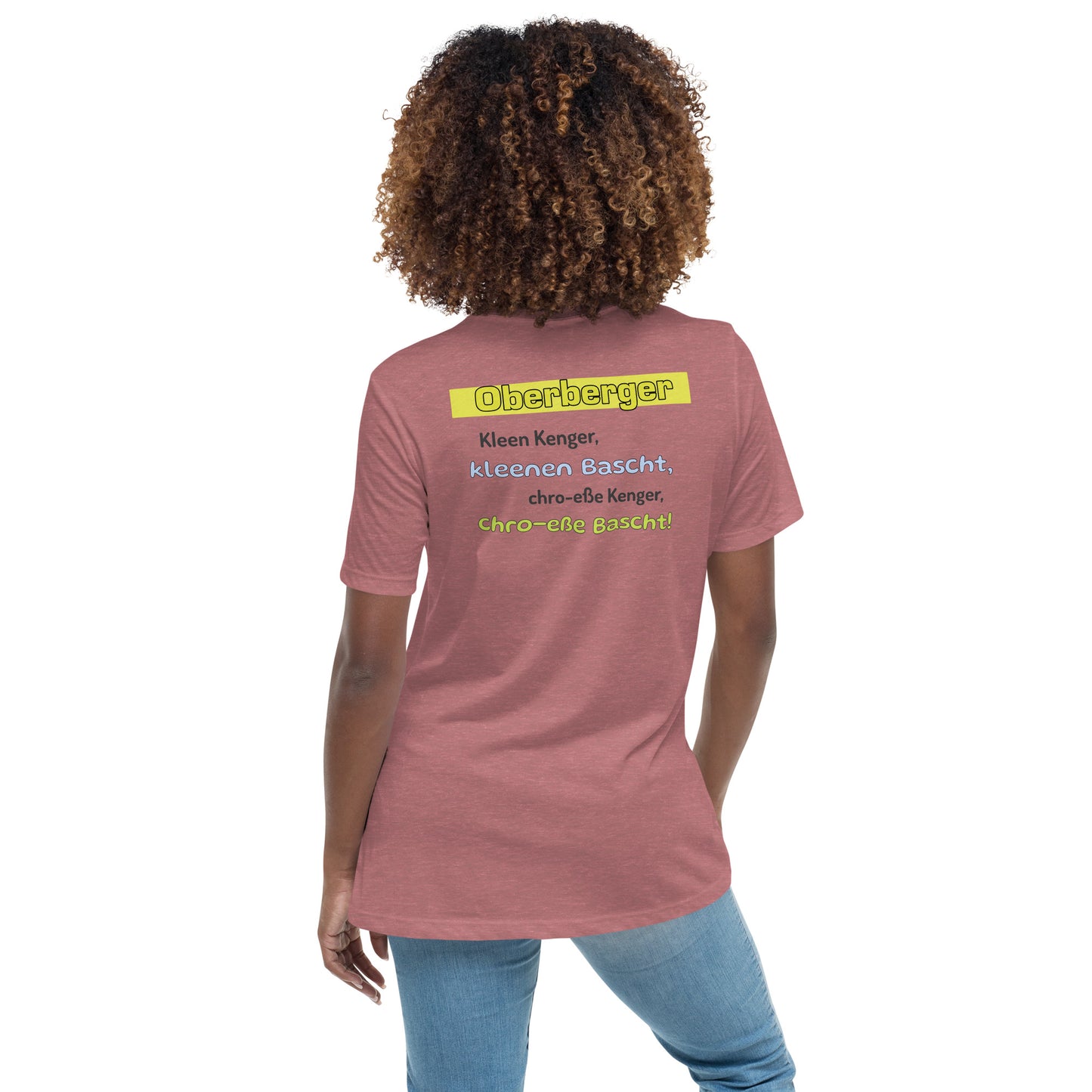 Lockeres Damen-T-Shirt - Mundart Oberberg